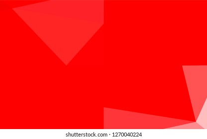 Light Red vector blurry hexagon pattern. Geometric illustration in Origami style with gradient.  Triangular pattern for your business design.