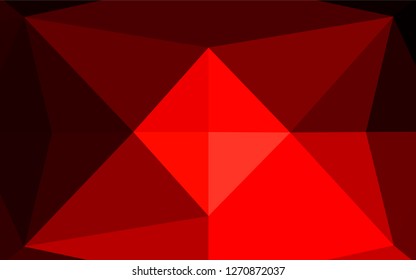 Light Red vector blurry hexagon template. Shining colored illustration in a Brand new style. Brand new design for your business.