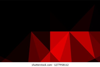 Light Red vector blurry hexagon pattern. Geometric illustration in Origami style with gradient.  Brand new style for your business design.