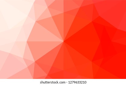Light Red vector blurry hexagon texture. Modern geometrical abstract illustration with gradient. The elegant pattern can be used as part of a brand book.