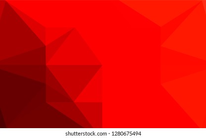 Light Red vector blurry hexagon template. A sample with polygonal shapes. The template can be used as a background for cell phones.