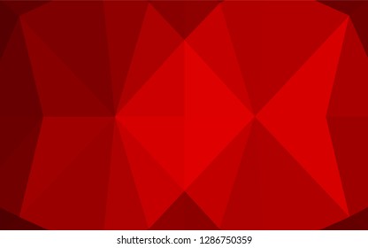Light Red vector blurry hexagon texture. A completely new color illustration in a vague style. The best triangular design for your business.