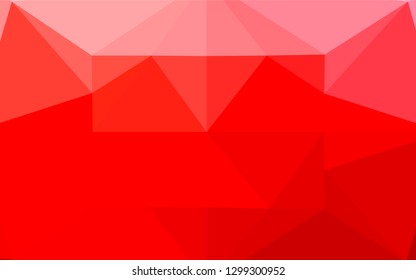 Light Red vector blurry hexagon pattern. Modern geometrical abstract illustration with gradient. A completely new template for your business design.
