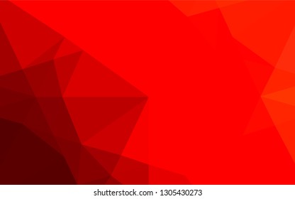 Light Red vector blurry hexagon template. A sample with polygonal shapes. The textured pattern can be used for background.