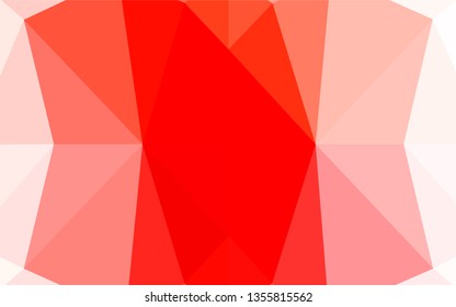 Light Red vector blurry hexagon pattern. Shining colored illustration in a Brand new style. The elegant pattern can be used as part of a brand book.