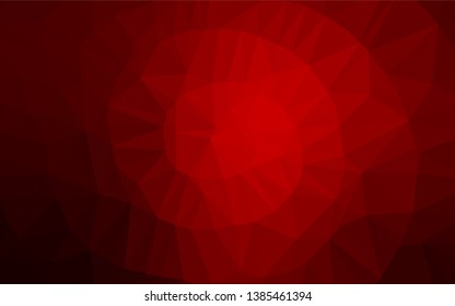Light Red vector blurry hexagon pattern. Creative illustration in halftone style with gradient. A completely new design for your business.