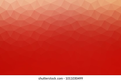 Light Red vector blurry triangle background design. Geometric background in Origami style with gradient. 