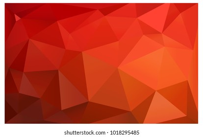 Light Red vector blurry triangle background design. Geometric background in Origami style with gradient. 