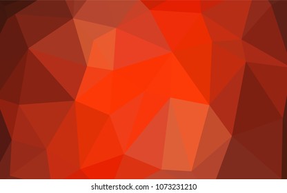 Light Red vector blurry triangle template. Colorful illustration in polygonal style with gradient. Textured pattern can be used for background.