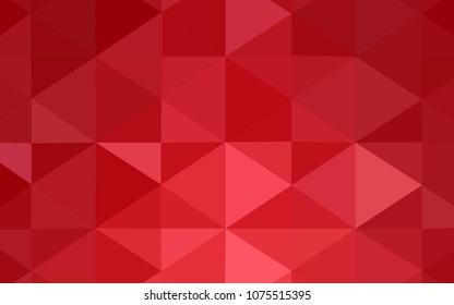 Light Red vector blurry triangle texture. Colorful illustration in abstract style with gradient. The polygonal design can be used for your web site.