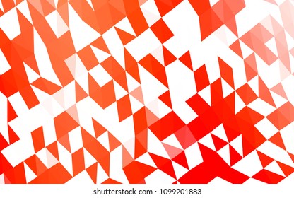 Light Red vector blurry triangle template. Creative geometric illustration in Origami style with gradient. The textured pattern can be used for background.