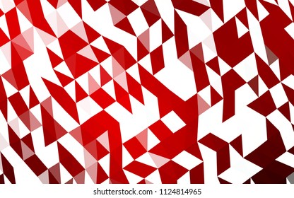 Light Red vector blurry triangle background. Modern geometrical abstract illustration with gradient. Brand new style for your business design.
