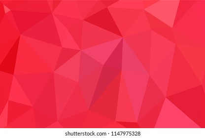 Light Red vector blurry triangle pattern. Colorful illustration in abstract style with gradient. That new template can be used for your brand book.