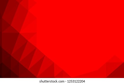 Light Red vector blurry triangle pattern. An elegant bright illustration with gradient. The best triangular design for your business.