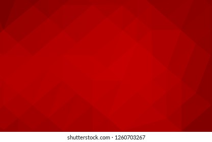 Light Red vector blurry triangle template. Brand new colorful illustration in with gradient. Template for your brand book.