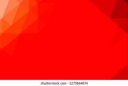 Light Red vector blurry triangle pattern. Colorful illustration in abstract style with gradient. Brand new style for your business design.