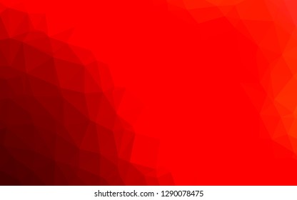 Light Red vector blurry triangle template. A vague abstract illustration with gradient. Brand new style for your business design.