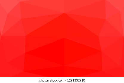 Light Red vector blurry triangle pattern. Colorful abstract illustration with gradient. Template for your brand book.