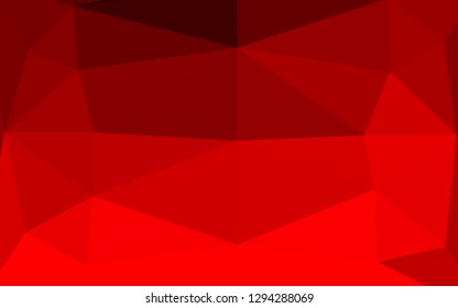 Light Red vector blurry triangle template. Colorful illustration in Origami style with gradient.  Completely new template for your business design.