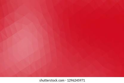 Light Red vector blurry triangle pattern. Shining illustration, which consist of triangles. Completely new design for your business.