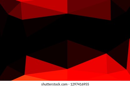 Light Red vector blurry triangle texture. Modern geometrical abstract illustration with gradient. The best triangular design for your business.