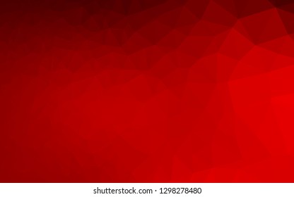 Light Red vector blurry triangle template. Modern geometrical abstract illustration with gradient. Elegant pattern for a brand book.