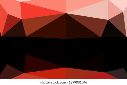 Light Red vector blurry triangle pattern. Glitter abstract illustration with an elegant design. Textured pattern for background.