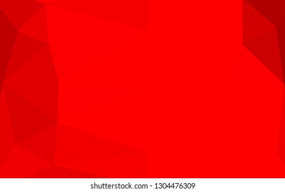 Light Red vector blurry triangle template. Creative illustration in halftone style with gradient. New texture for your design.