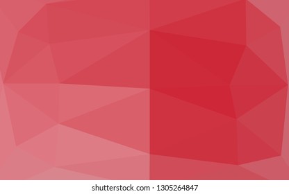 Light Red vector blurry triangle template. Colorful abstract illustration with gradient. Completely new design for your business.