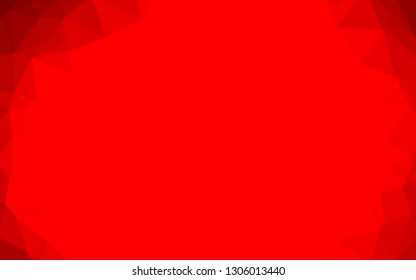 Light Red vector blurry triangle texture. Glitter abstract illustration with an elegant design. Triangular pattern for your business design.