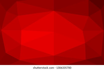 Light Red vector blurry triangle template. An elegant bright illustration with gradient. Template for a cell phone background.