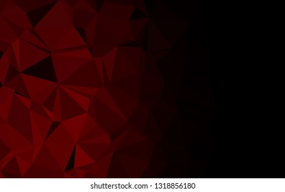 Light Red vector blurry triangle texture. Colorful abstract illustration with gradient. Completely new design for your business.