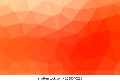 Light Red vector blurry triangle texture. Colorful abstract illustration with gradient. The best triangular design for your business.
