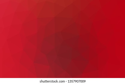 Light Red vector blurry triangle texture. Geometric illustration in Origami style with gradient. Polygonal design for your web site.