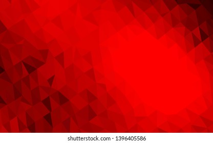 Light Red vector blurry triangle template. Modern geometrical abstract illustration with gradient. The best triangular design for your business.