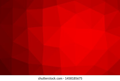 Light Red vector blurry triangle texture. A vague abstract illustration with gradient. Textured pattern for background.