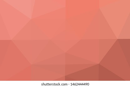Light Red vector blurry triangle template. Modern geometrical abstract illustration with gradient. Textured pattern for background.
