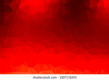 Light Red vector blurry triangle template. An elegant bright illustration with gradient. Triangular pattern for your business design.