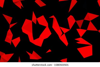 Light Red vector blurry triangle template. An elegant bright illustration with gradient. Template for a cell phone background.