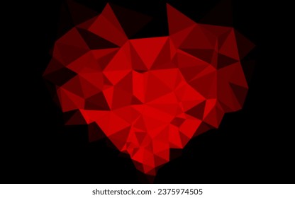 Light Red vector blurry triangle template. Shining colored illustration in a Brand new style. The best triangular design for your business.