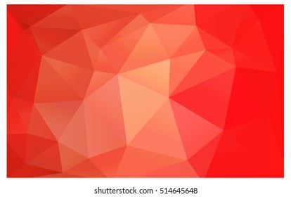 Light Red vector blurry triangle background design. Geometric background in Origami style with gradient. 