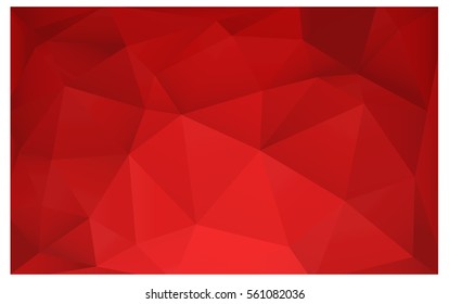Light Red vector blurry triangle background design. Geometric background in Origami style with gradient. 