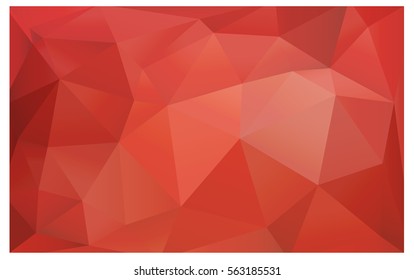 Light Red vector blurry triangle background design. Geometric background in Origami style with gradient. 