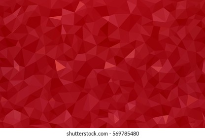 Light Red vector blurry triangle background design. Geometric background in Origami style with gradient. 