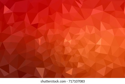 Light Red vector blurry triangle background design. Geometric background in Origami style with gradient. 