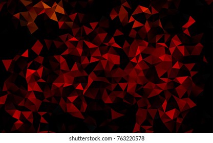 Light Red vector blurry triangle pattern. A completely new color illustration in a vague style. Triangular pattern for your business design.