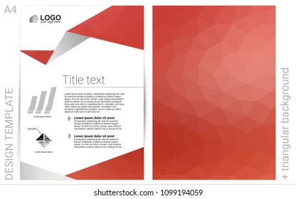 Light Red vector  brochure for ui, ux design. Modern abstract design concept with colorful gradient. Pattern for ads, leaflets, labels of your business.