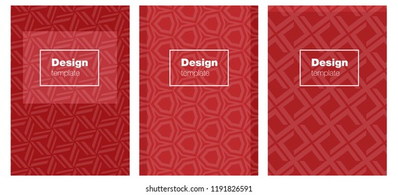 Light Red vector brochure for ui, ux design. Glitter abstract design concept with text box. Pattern for business books, journals.