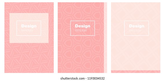 Light Red vector brochure for ui, ux design. Beautiful colorful sample in abstract style. New design for cover of books.