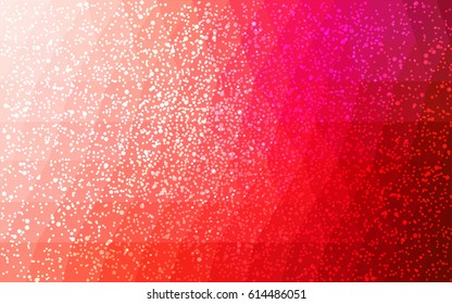 Light Red vector christmas postcard low polygon background. Illustration consisting of triangles. Abstract triangular polygonal origami or crystal design of New Year celebration.